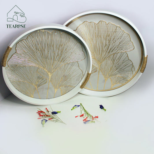 Elegant St Croix Round Tray Set – A Touch of Luxury for Every Gathering