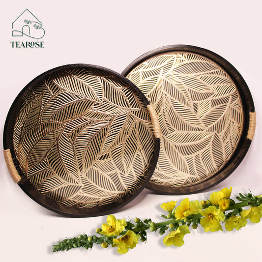 Rosa Round Tray Set – Elevate Your Hosting Experience